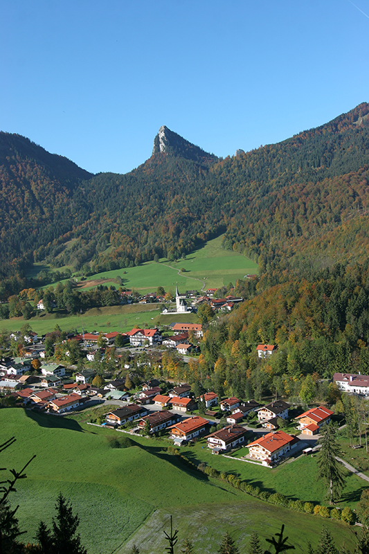 Blick auf Kreuth Schwarzenbachtal
